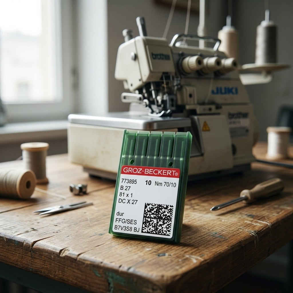 Aguja para Overlock B27 N° 60 Groz-Beckert para máquina de coser industrial — Sartoria Studio