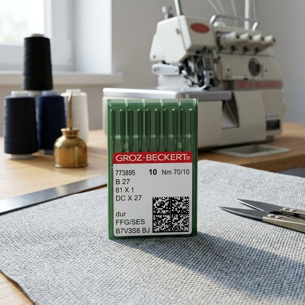 Aguja Industrial Overlock B27 para Máquinas de Costura — Sartoria Studio