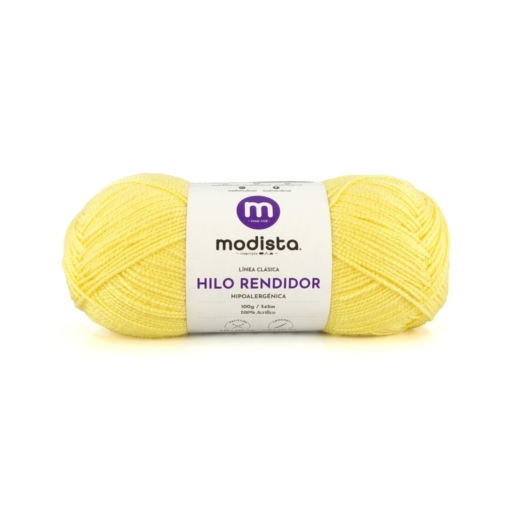 Amarillo Hilo Rendidor Modista 100g - Económico para Tejido y Manualidades