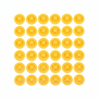 amarillo pato / 12.2mm / 50 Broches a Presión Snap Plásticos - Set de Cierres para Costura — Sartoria Studio