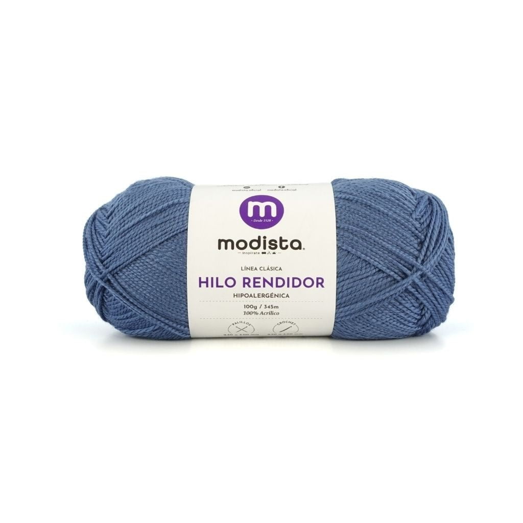 Azul Medio Hilo Rendidor Modista 100g - Económico para Tejido y Manualidades
