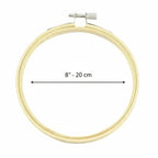 Bastidor Bambú 20cm para Bordado Profesional y Artístico — Sartoria Studio