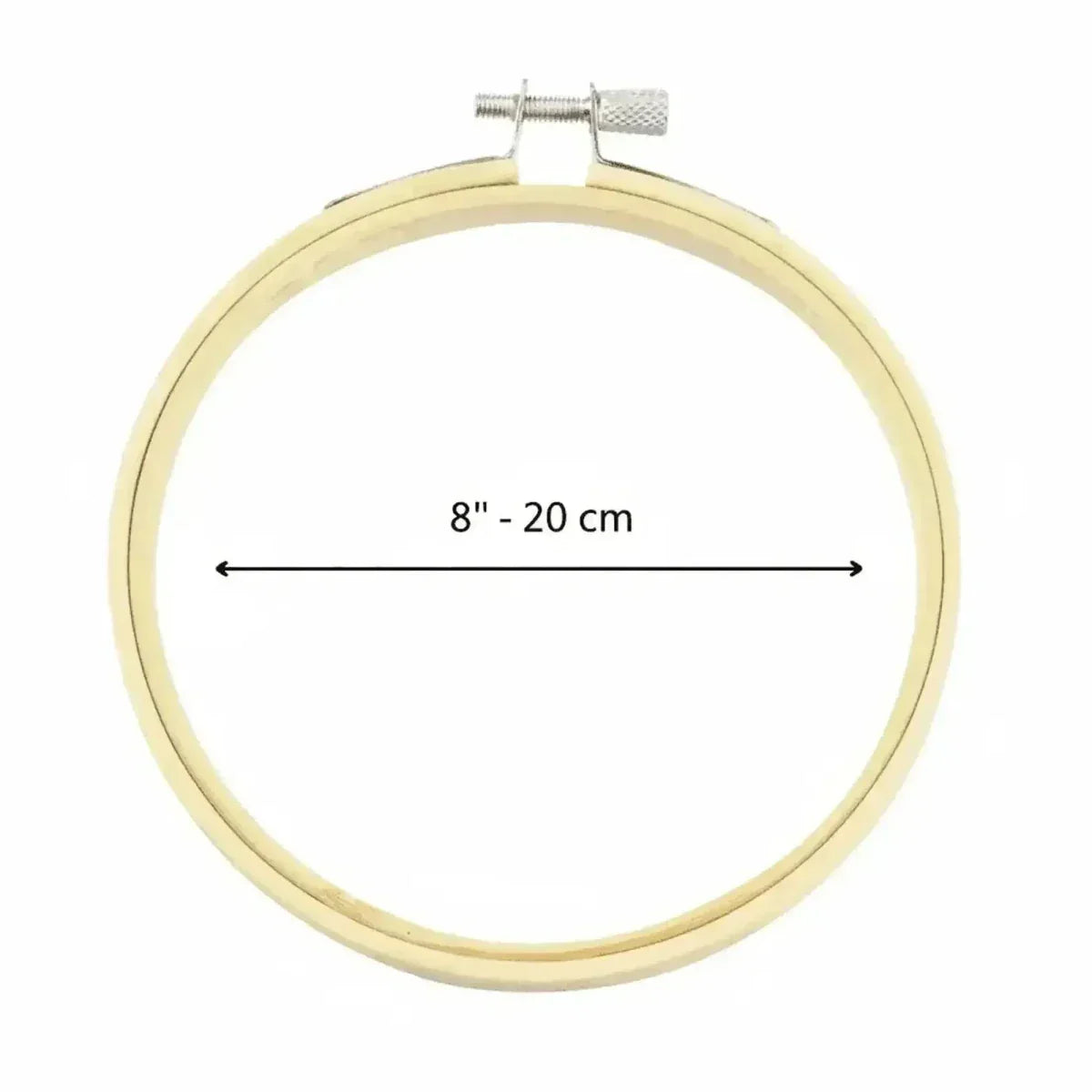 Bastidor Bambú 20cm para Bordado Profesional y Artístico — Sartoria Studio