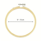 Bastidor de Bambú N°5 13cm para Bordado y Versatilidad — Sartoria Studio