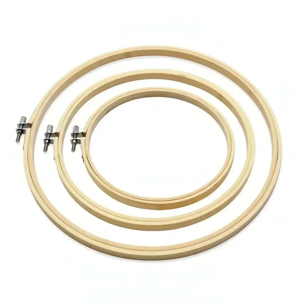 Bastidor circular de bambú para bordado a mano, insumo para bordado — Sartoria Studio