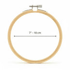 Bastidor Profesional de Bambú 18cm para Bordados — Sartoria Studio