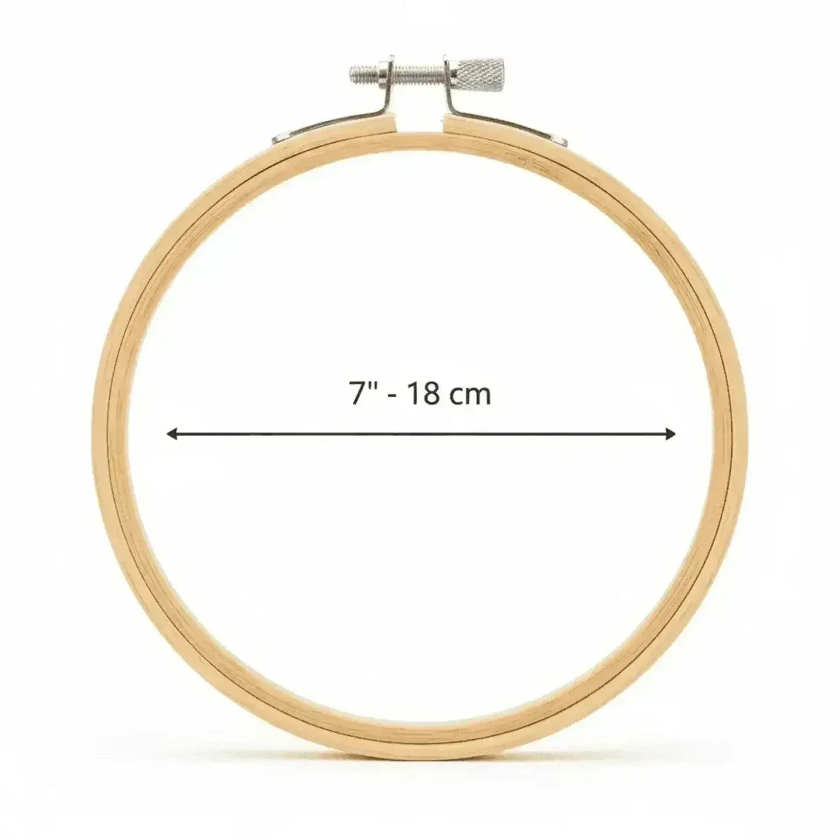 Bastidor Profesional de Bambú 18cm para Bordados — Sartoria Studio