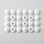 Blanco / 12.2mm / 50 Broches a Presión Snap Plásticos - Set de Cierres para Costura — Sartoria Studio