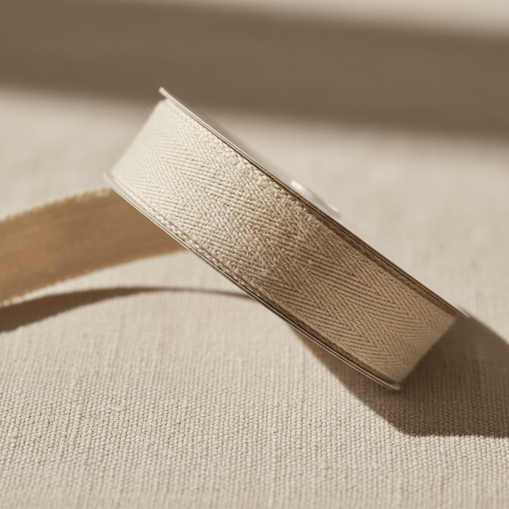 Cinta Espiga de Algodón 4 cm × 50 m crudo — Sartoria Studio