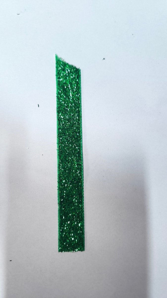 Cinta Glitter Verde Ancha Brillante 2 cm — mercería Sartoria Studio, Independencia 395