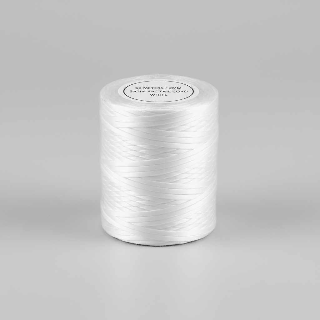 Cordón Cola de Ratón Satinado — 2.0 mm × 50 m, cordón para macramé y manualidades — Sartoria Studio