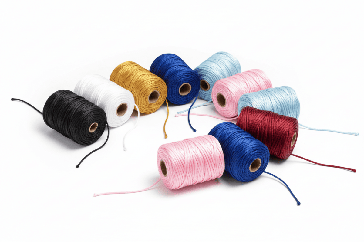 Cordón cola de ratón satinado 2 mm rollo 50 metros para bisutería — Sartoria Studio