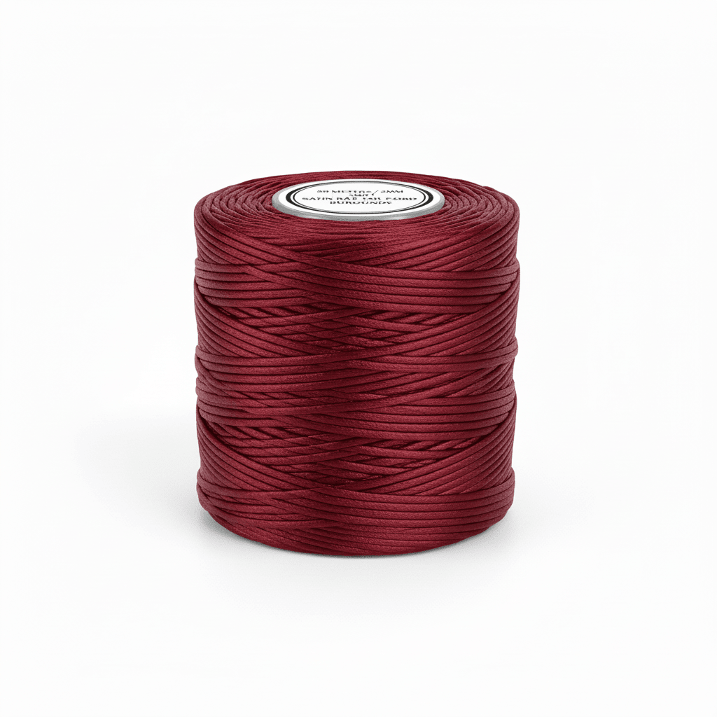 Cordón Cola de Ratón Satinado — 2.0 mm × 50 m, cordón para macramé y manualidades para taller — Sartoria Studio