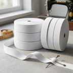 Elástico Blanco 2.5 cm Rollo 50 m para costura y confección — Sartoria Studio