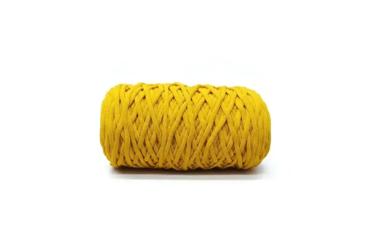Cordón Tripolino Amarillo Oro — 100 m, cordón para macramé y manualidades — Sartoria Studio