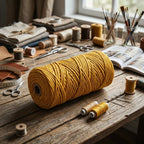 Cordón Tripolino Amarillo Oro — 100 m — Sartoria Studio