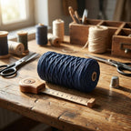 Cordón Tripolino Azul Marino 100m para Proyectos Creativos — Sartoria Studio