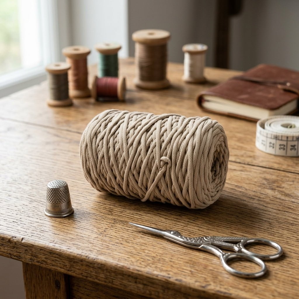 Cordón Tripolino Para Manualidades - Beige Resistente — Sartoria Studio
