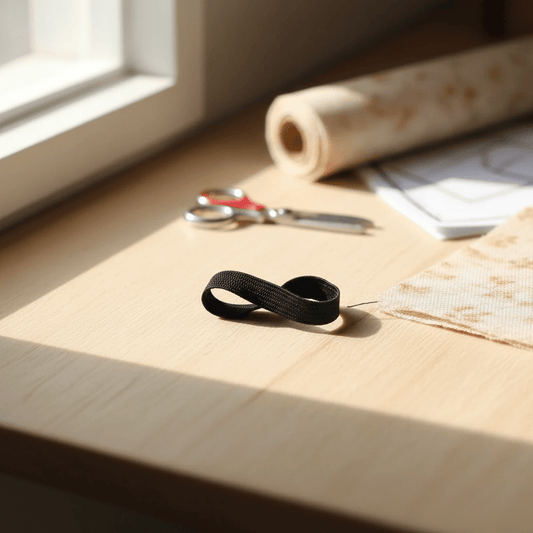 Elástico Negro 12 mm Rollo 10 m para costura y confección — Sartoria Studio