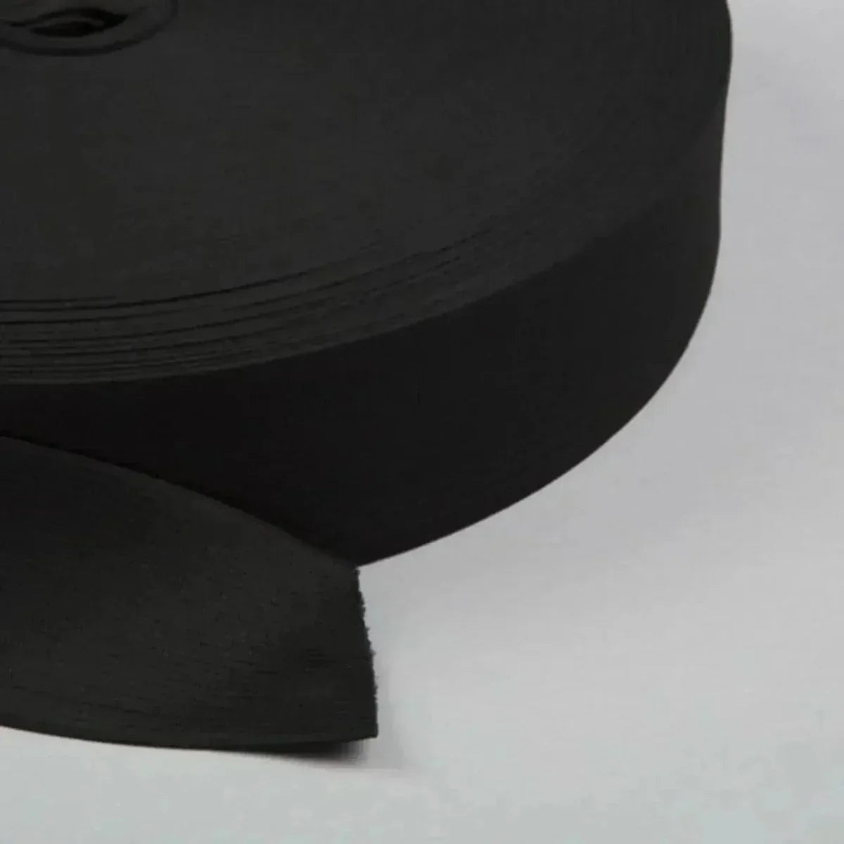 Elástico Negro 2.5 cm Rollo 50 m para costura y confección — Sartoria Studio