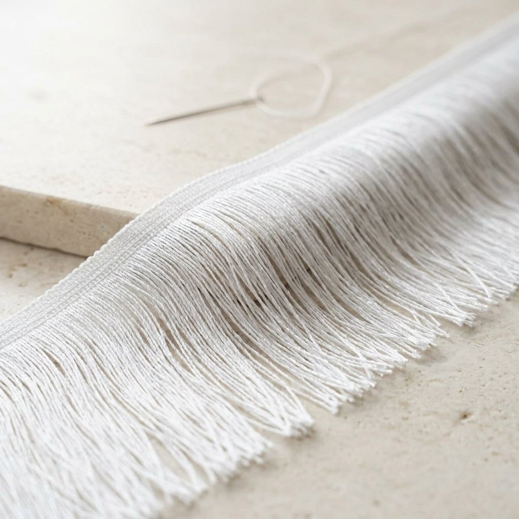 Fleco Decorativo 7 cm × 30 m Blanco decorativa — Sartoria Studio