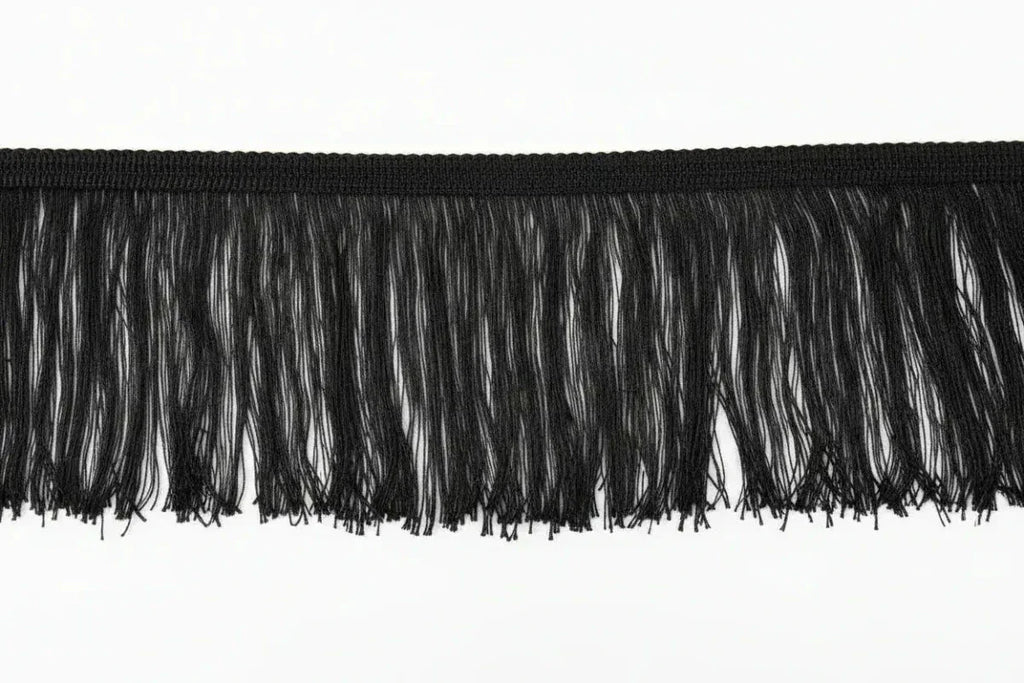Fleco Decorativo 7 cm × 30 m Negro — Sartoria Studio