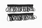 Fleco Decorativo 3.5 cm × 10 m Negro — Sartoria Studio