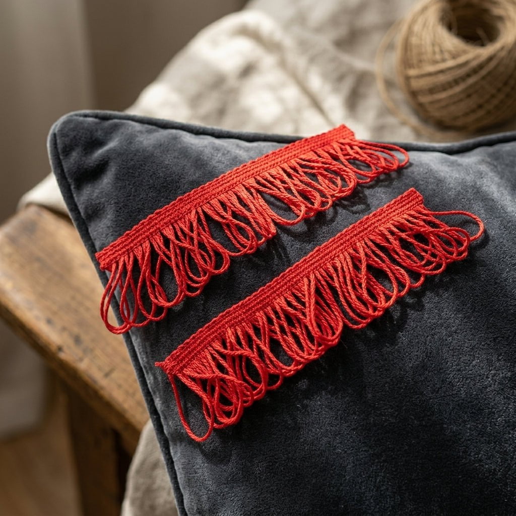 Fleco Decorativo 3.5 cm Rojo decorativa — Sartoria Studio