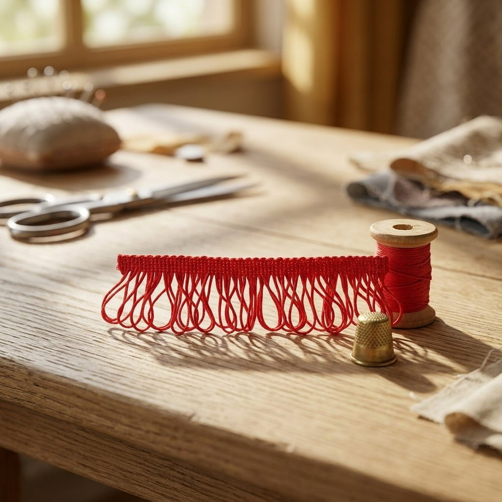 Fleco Decorativo 3.5 cm × 10 m Rojo Secondary image