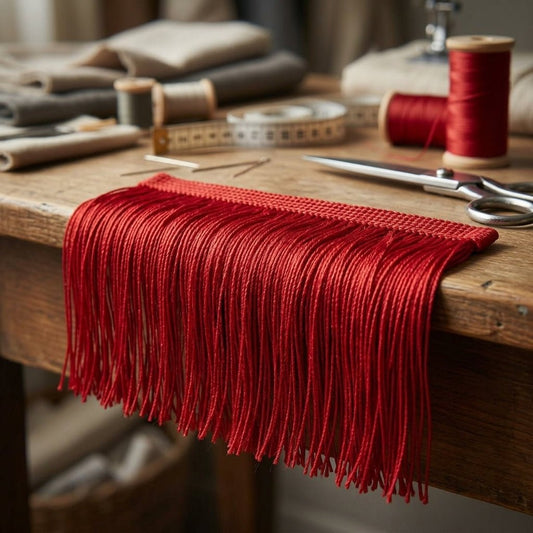 Fleco Decorativo 7 cm Rojo decorativa — Sartoria Studio