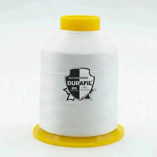 Hilo Bordadora Durafill 4000 m Blanco 120/2 Poliéster para máquina de coser — Sartoria Studio