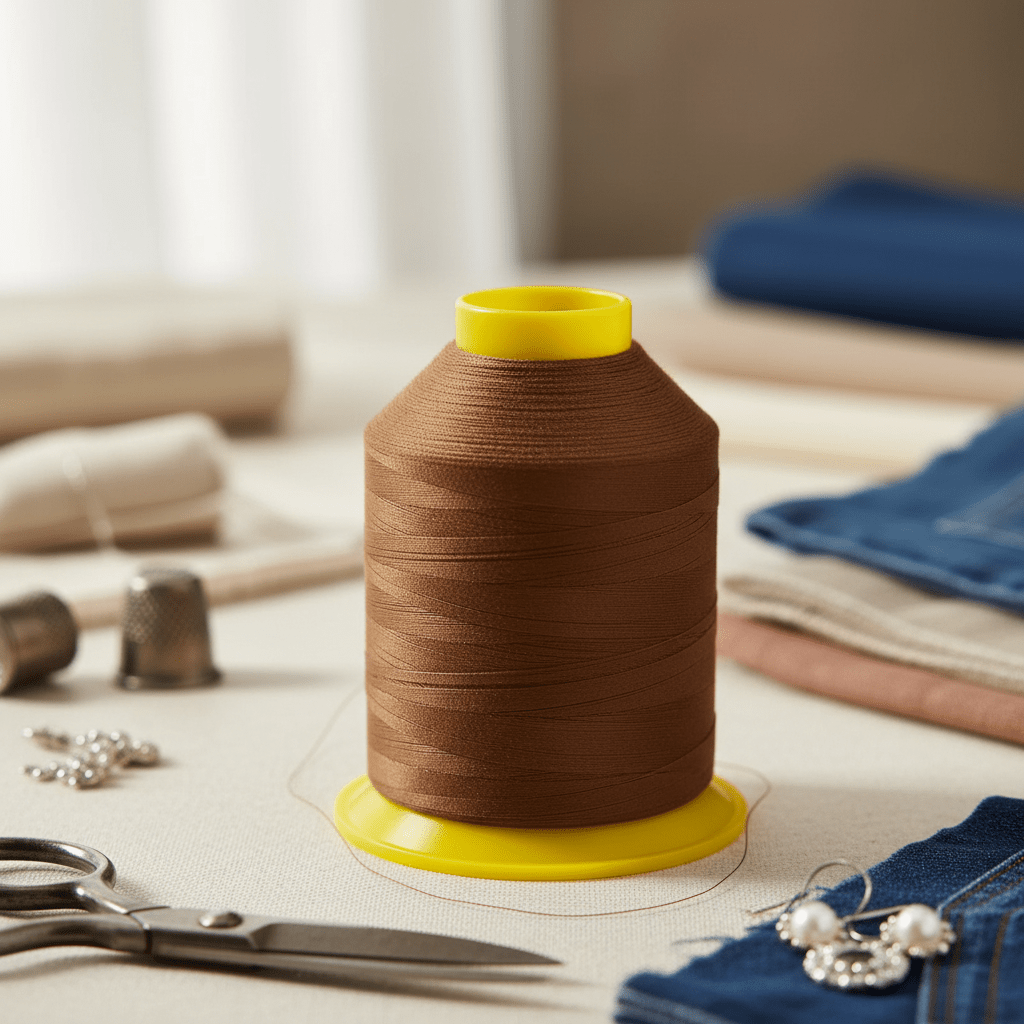 Hilo Bordadora Durafill 4000 m Café Poliéster para máquina de coser — Sartoria Studio