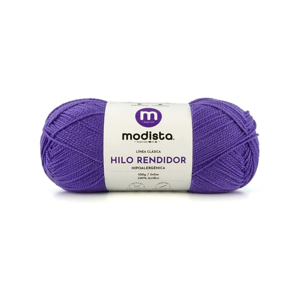Morado Hilo Rendidor Modista 100g - Económico para Tejido y Manualidades