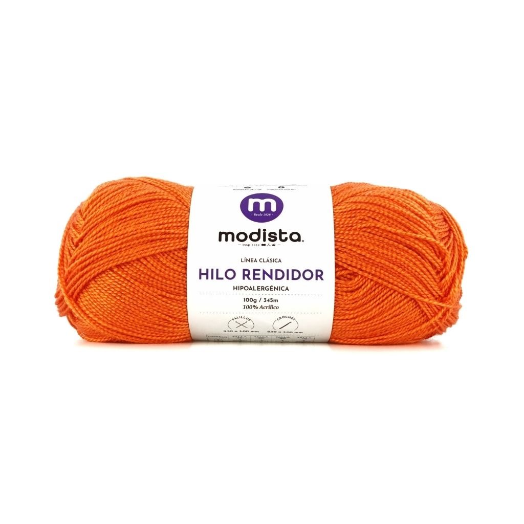 Naranja Hilo Rendidor Modista 100g - Económico para Tejido y Manualidades