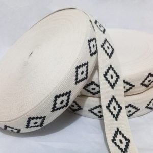 Pasamanería Étnica Algodón Rombo 4.5 cm — Sartoria Studio