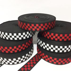 Pasamanería Étnica Cuadrillé Negra con Rojo — Sartoria Studio