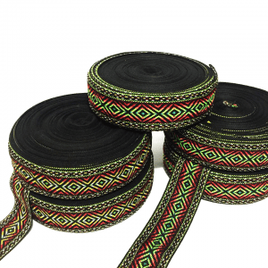 Pasamanería Étnica Multicolor Acrílica 4.5 cm — Sartoria Studio