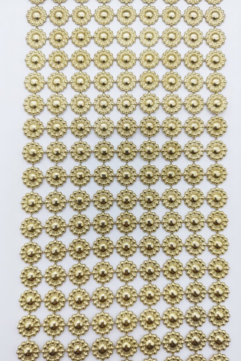 Pasamanería Strass Dorado 10 cm — Pieza 9.3 m — Sartoria Studio Main image