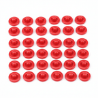 rojo / 12.2mm / 50 Broches a Presión Snap Plásticos - Set de Cierres para Costura — Sartoria Studio