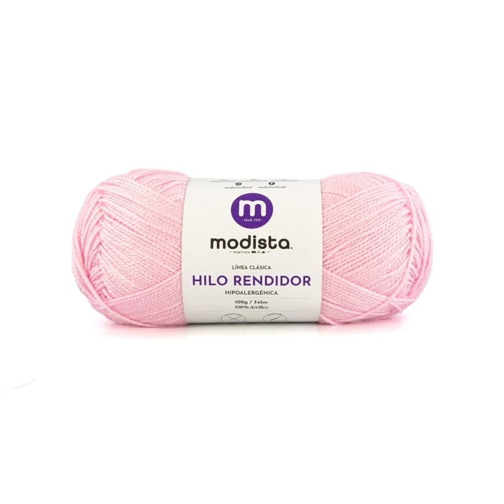 Rosa Claro Hilo Rendidor Modista 100g - Económico para Tejido y Manualidades