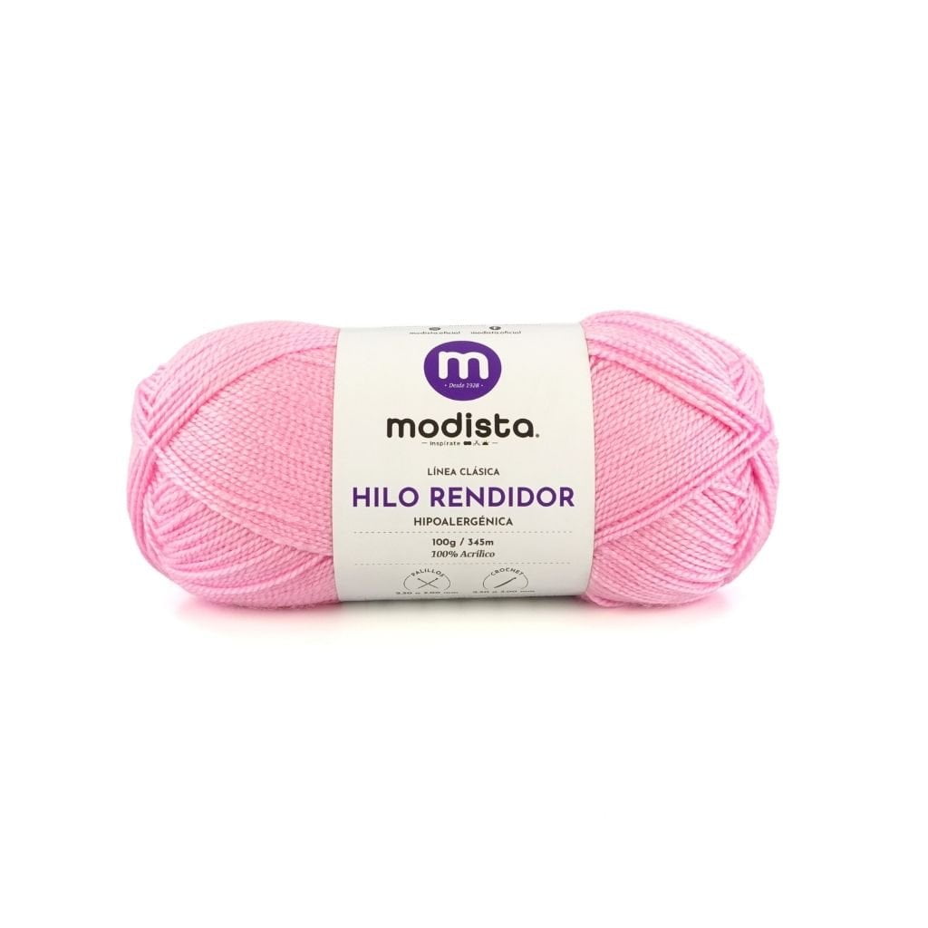 Rosa Hilo Rendidor Modista 100g - Económico para Tejido y Manualidades