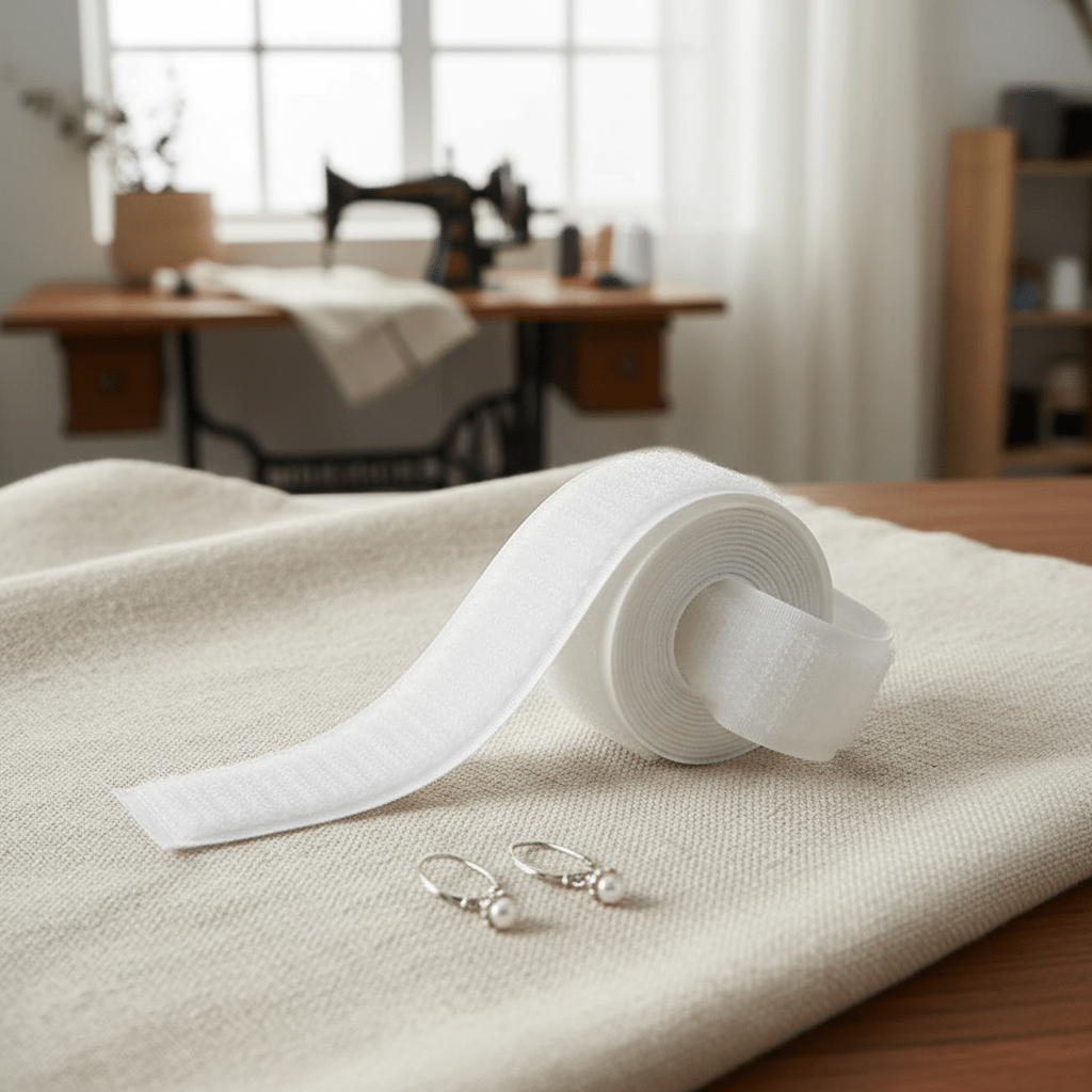 Velcro 5 cm Blanco rollo 25 m para costura — Sartoria Studio