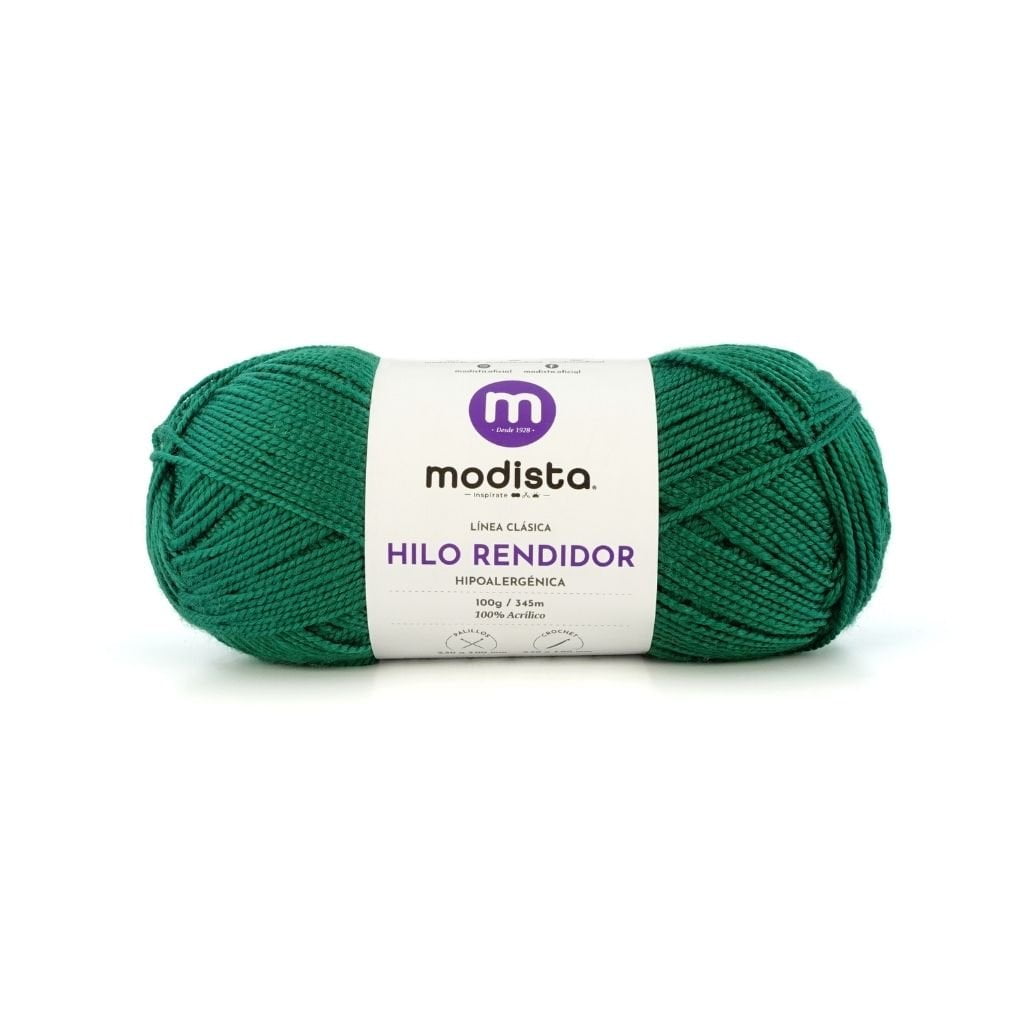 Verde Hilo Rendidor Modista 100g - Económico para Tejido y Manualidades