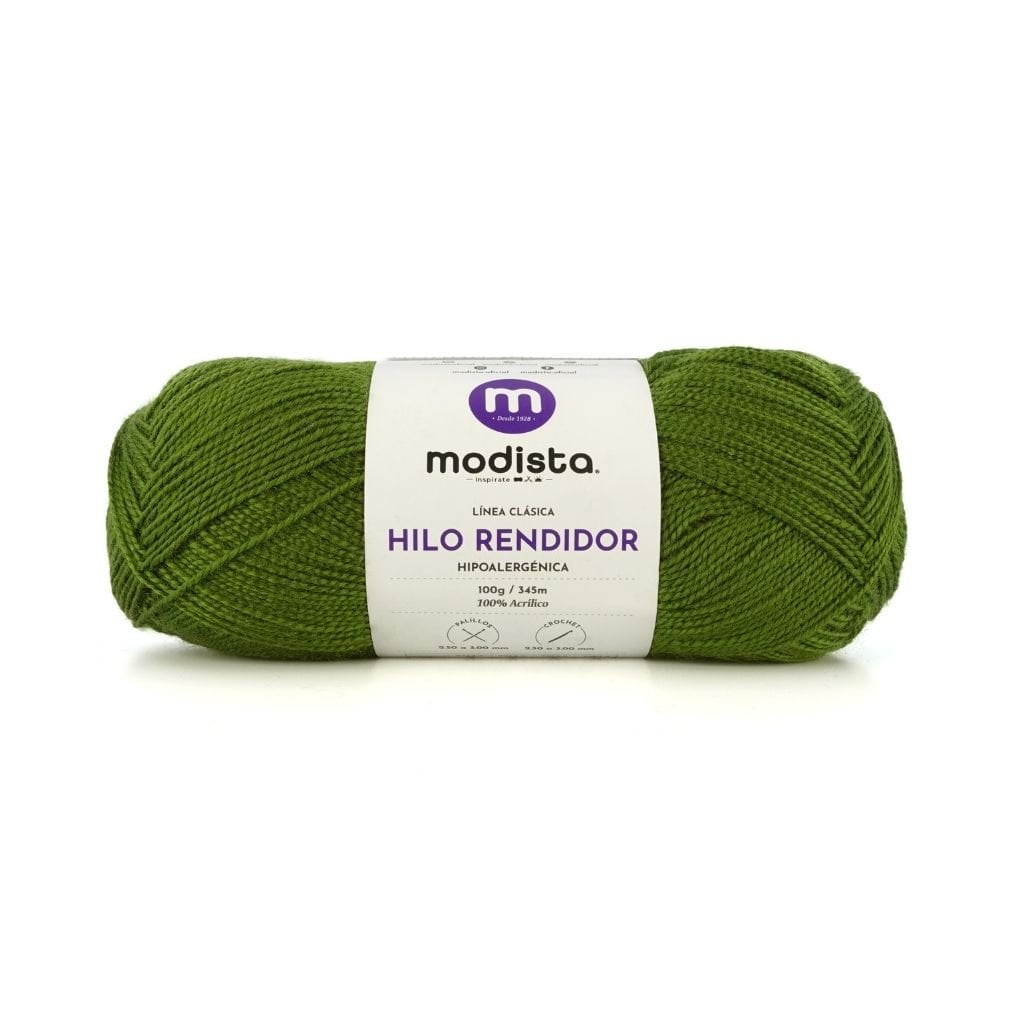 Verde Militar Hilo Rendidor Modista 100g - Económico para Tejido y Manualidades