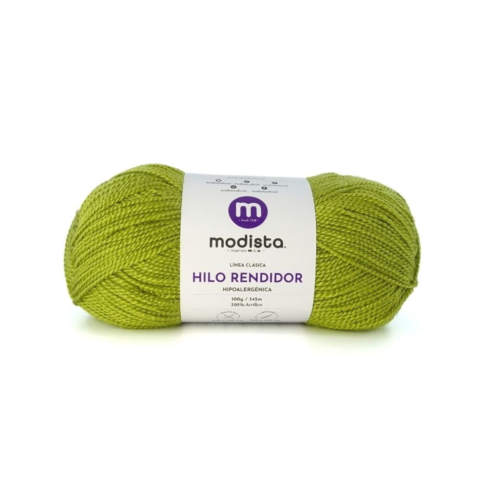 Verde Oliva Hilo Rendidor Modista 100g - Económico para Tejido y Manualidades
